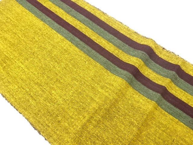 JAPANESE NAGOYA OBI / TSUMUGI / WOVEN STRIPE